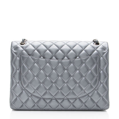 Chanel Metallic Lambskin Classic Maxi Double Flap Bag