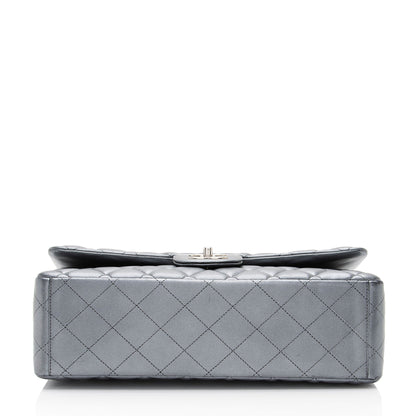 Chanel Metallic Lambskin Classic Maxi Double Flap Bag