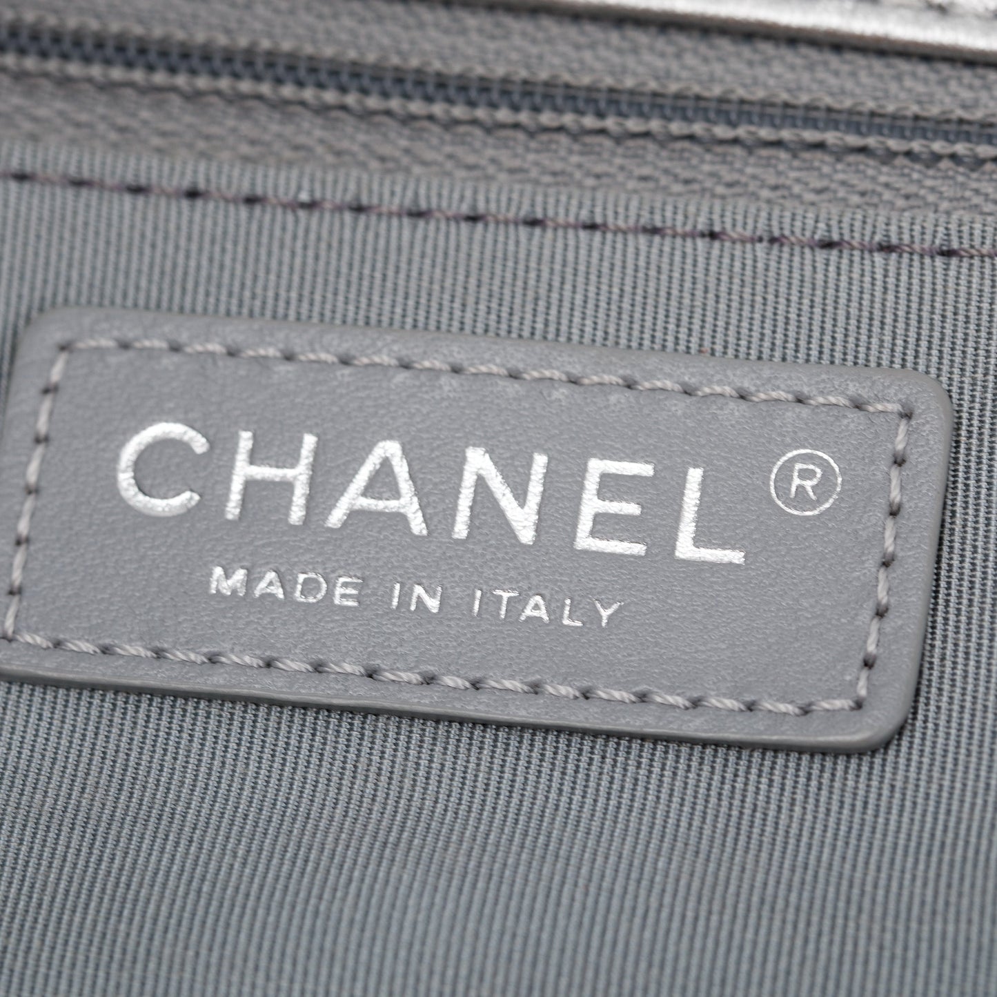 Chanel Metallic Silver Crumpled Calfskin Leather Big Bang Large Flap Bag