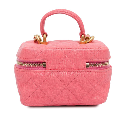 Chanel Micro Caviar Chain Vanity Bag (SHG-LbgD5F)