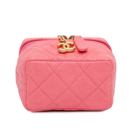 Chanel Micro Caviar Chain Vanity Bag