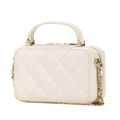 Chanel Mini CC Caviar Top Handle Vanity Case (SHG-OVqtf0)
