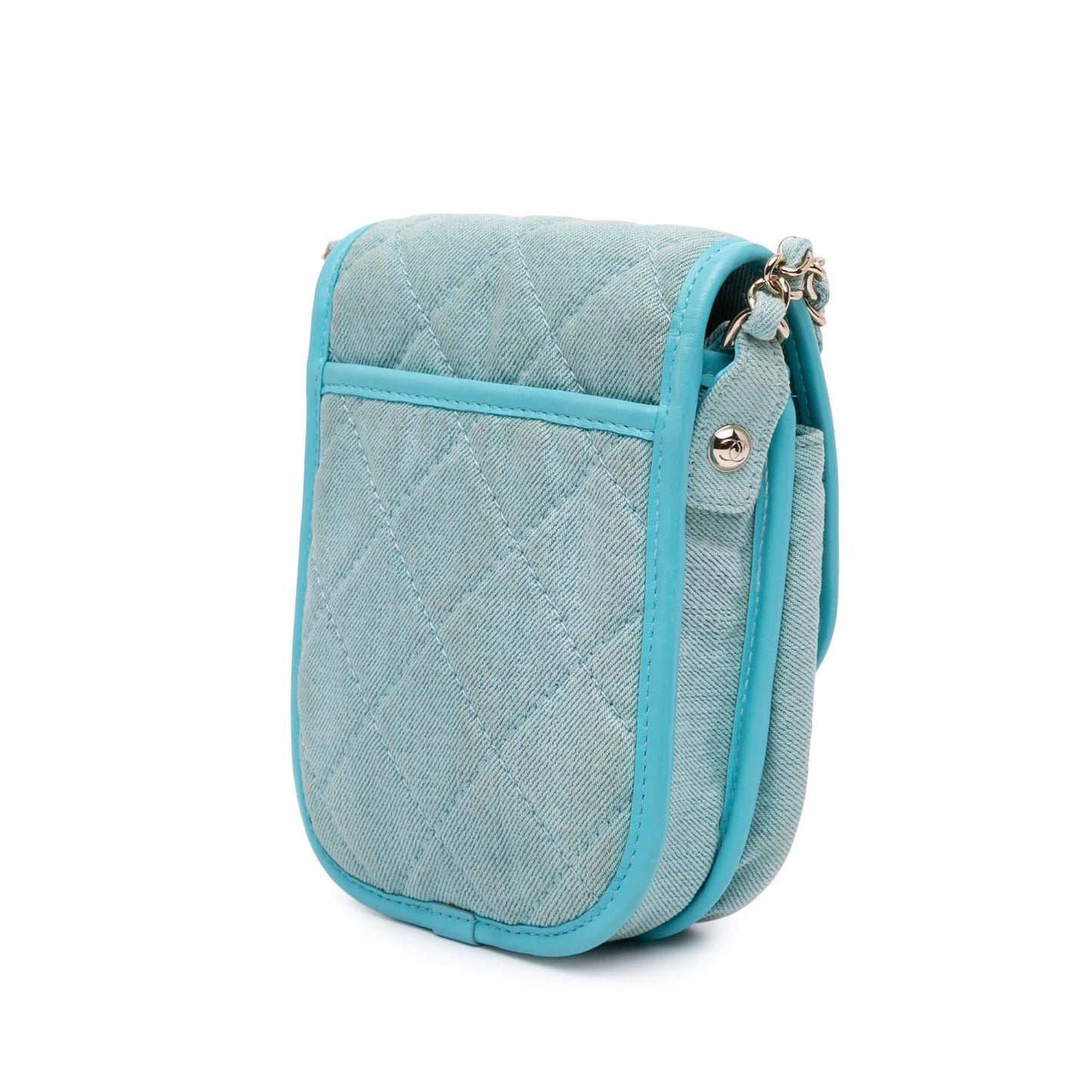 Chanel Mini CC Quilted Denim Crossbody