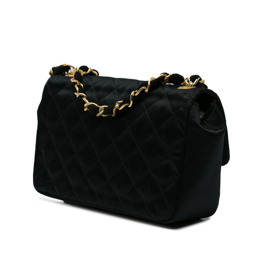 Chanel Mini CC Quilted Satin Flap (SHG-GrIueb)