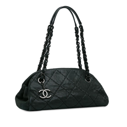 Chanel Mini Calfskin Just Mademoiselle Bowling Bag (SHG-o7RT81)