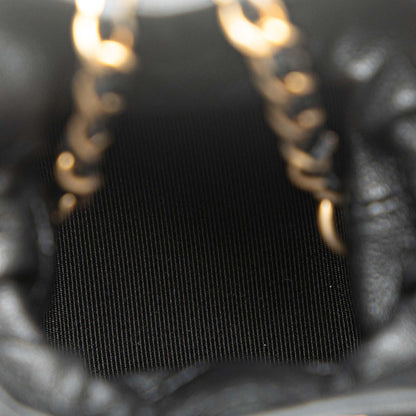 Chanel Mini Calfskin Square Drawstring Bucket Bag (SHG-wJSkso)