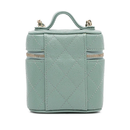 Chanel Mini Caviar Handle with Care Vanity Case