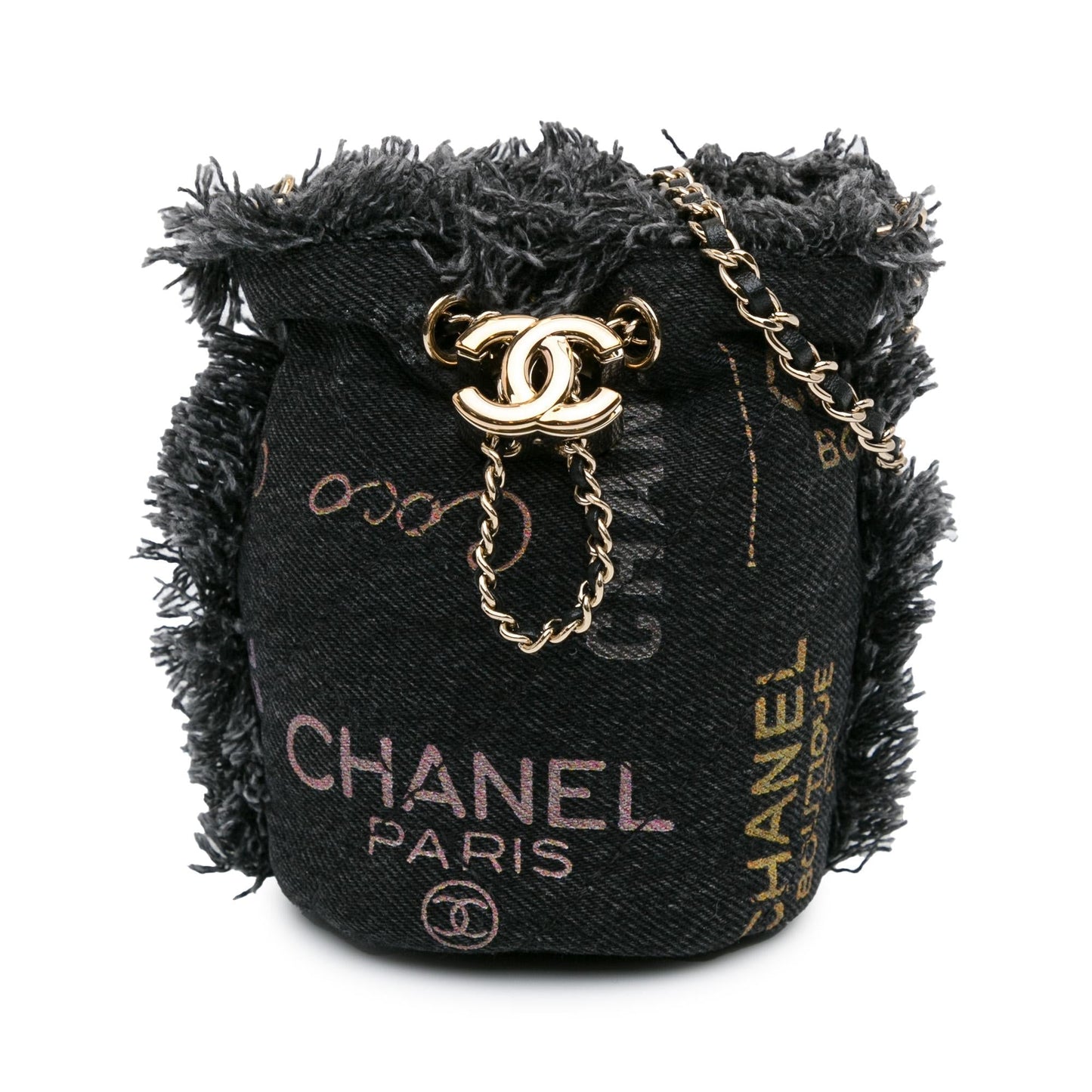 Chanel Mini Denim Mood Bucket with Chain (SHG-lXV8UG)