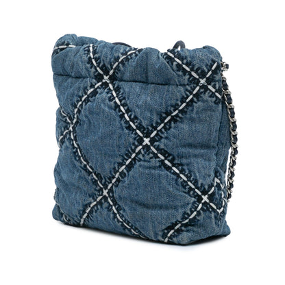 Chanel Mini Denim Stitched 22 Handbag