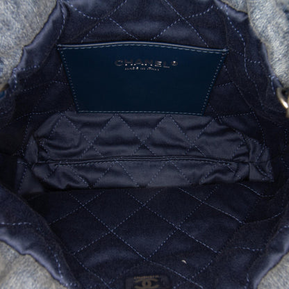 Chanel Mini Denim Studded 22 Handbag