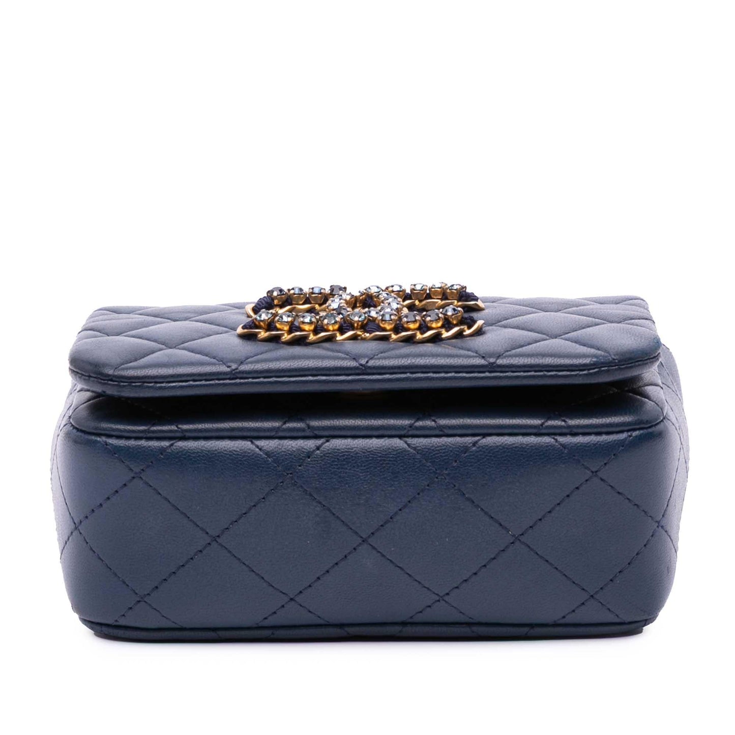 Chanel Mini Lambskin CC Crystal Full flap