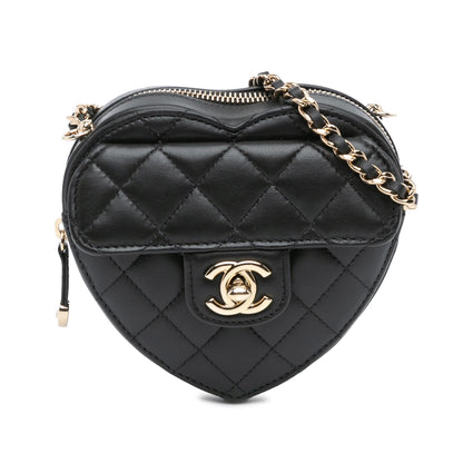 Chanel Mini Lambskin CC in Love Heart Crossbody