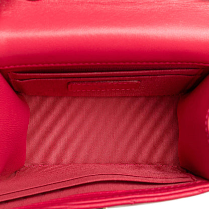 Chanel Mini Lambskin Trendy CC Clutch With Chain