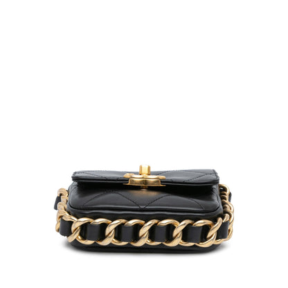 Chanel Mini Quilted Calfskin Framing Chain Flap
