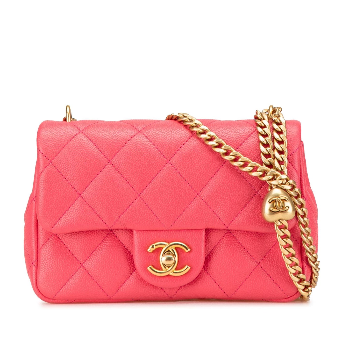 Chanel Mini Quilted Caviar Sweetheart Flap