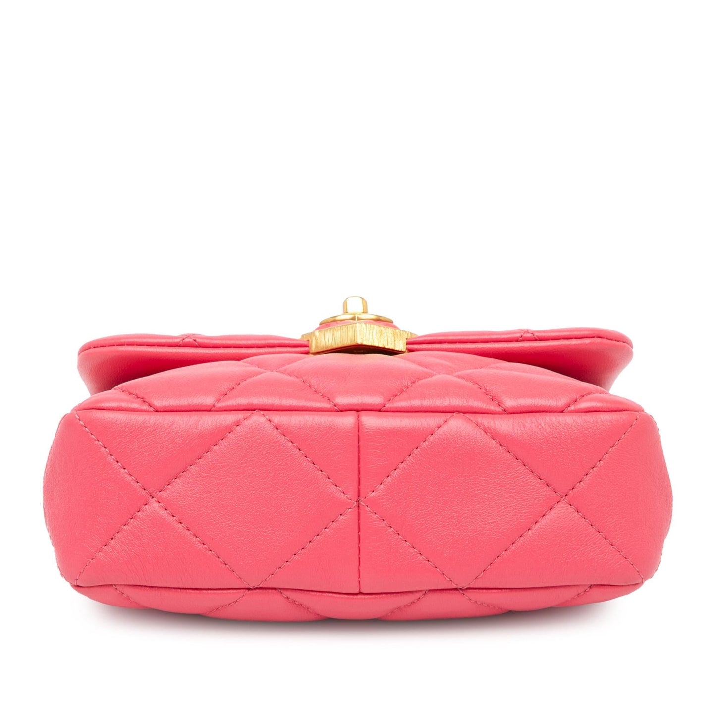 Chanel Mini Quilted Lambskin Acrylic Coco Love Flap