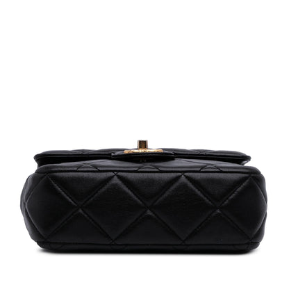 Chanel Mini Quilted Lambskin Bijoux Logo Chain Square Flap