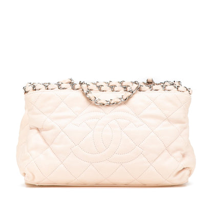 Chanel Mini Quilted Lambskin Chain Me Tote