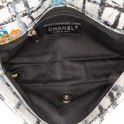 Chanel Mini Rectangular Calfskin Hand Painted Graffiti Flap