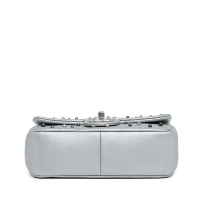 Chanel Mini Rectangular Chevron Quilted Lambskin Stud Wars Flap (SHG-17y5S9)