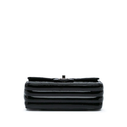 Chanel Mini Rectangular Classic Chevron Patent Single Flap