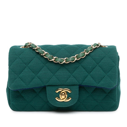 Chanel Mini Rectangular Classic Jersey Single Flap (SHG-M57Mcm)