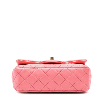 Chanel Mini Rectangular Classic Lambskin Pearl Crush Single Flap