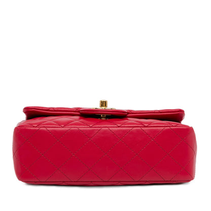 Chanel Mini Rectangular Classic Lambskin Single Flap (SHG-NLXfA6)