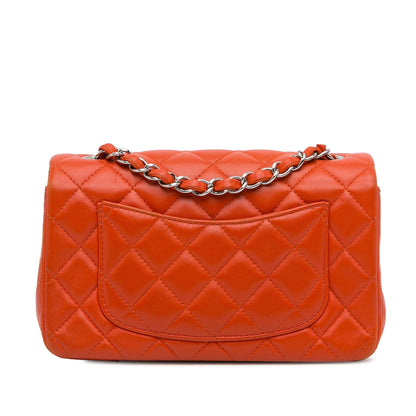 Chanel Mini Rectangular Classic Lambskin Single Flap (SHG-ivLQsv)