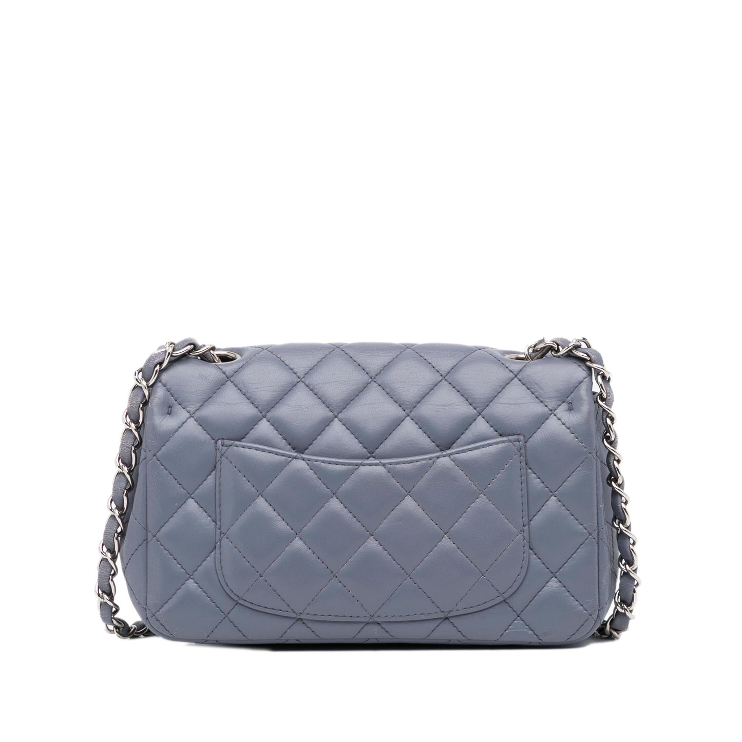 Chanel Mini Rectangular Classic Lambskin Single Flap (SHG-vQkc6V)