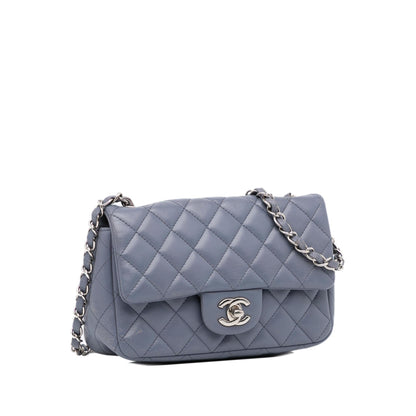 Chanel Mini Rectangular Classic Lambskin Single Flap (SHG-vQkc6V)