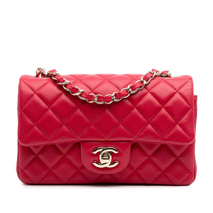 Chanel Mini Rectangular Classic Lambskin Single Flap