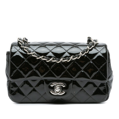 Chanel Mini Rectangular Classic Patent Single Flap (SHG-zYcSdt)