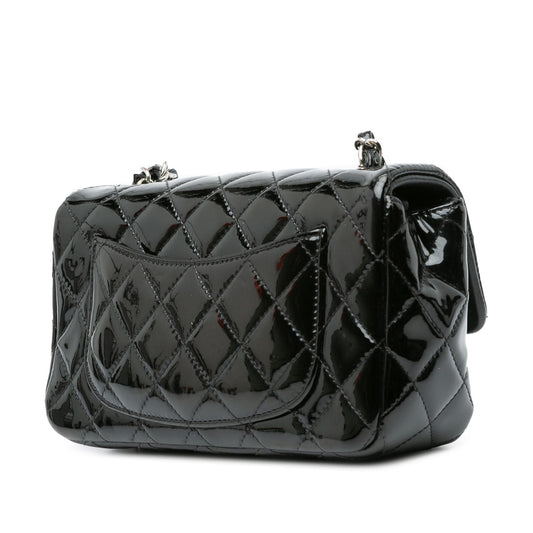 Chanel Mini Rectangular Classic Patent Single Flap (SHG-zYcSdt)
