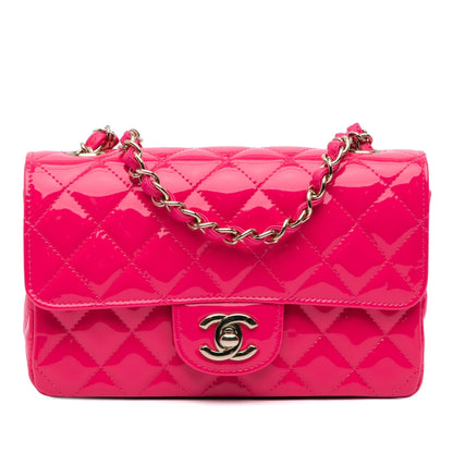 Chanel Mini Rectangular Classic Patent Single Flap