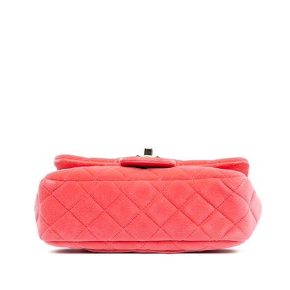 Chanel Mini Rectangular Velvet Pearl Crush Flap