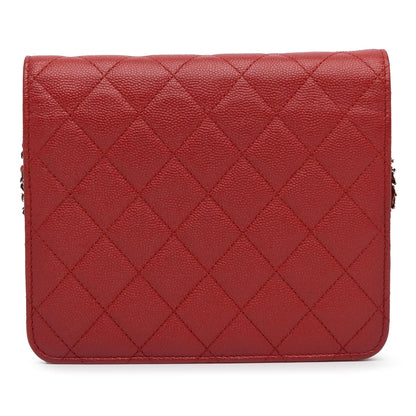 Chanel Mini Square Caviar Wallet on Chain (SHG-xhNJS8)