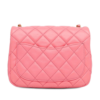 Chanel Mini Square Classic Lambskin Pearl Crush Flap (SHG-zjQT5W)