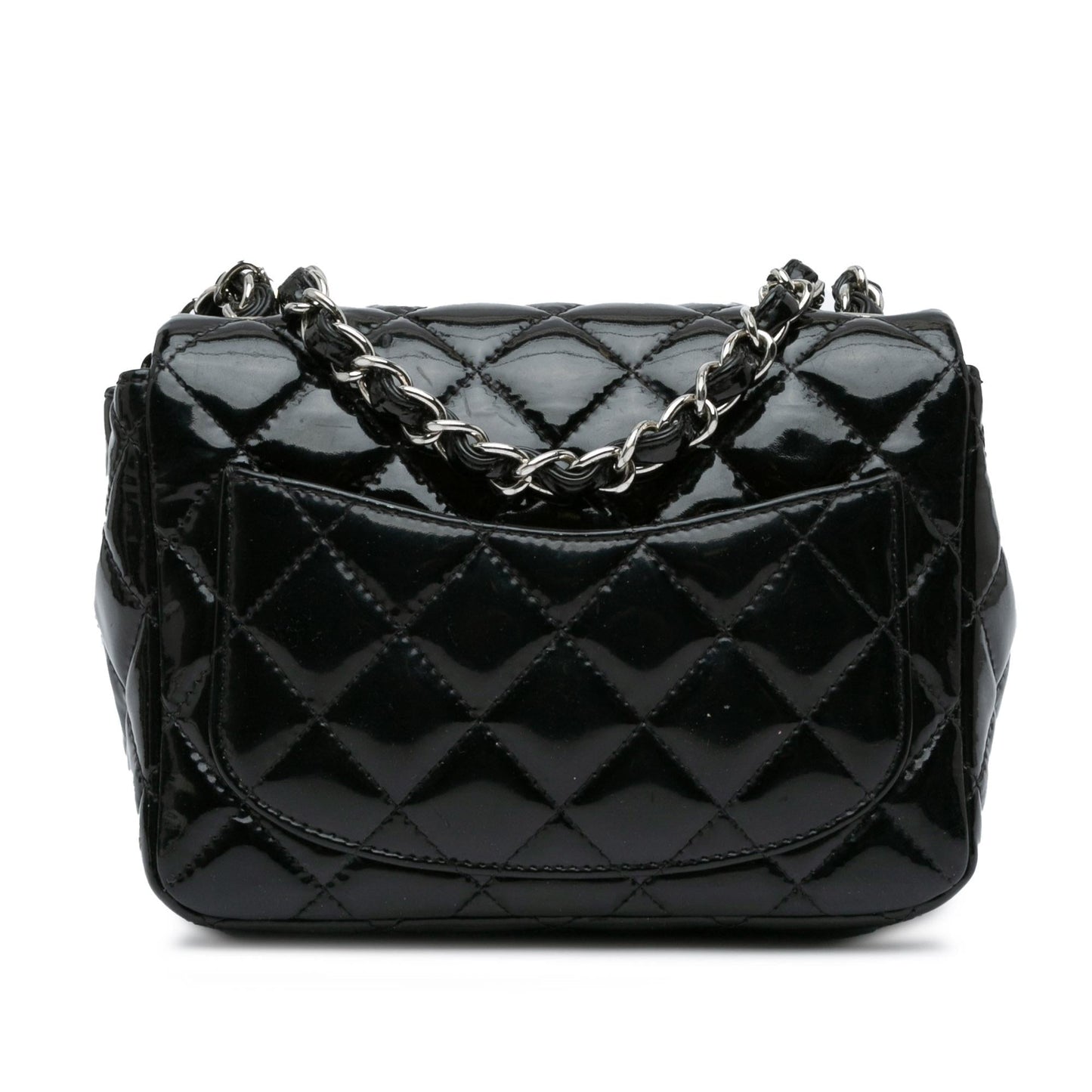 Chanel Mini Square Classic Patent Single Flap (SHG-vfasYd)