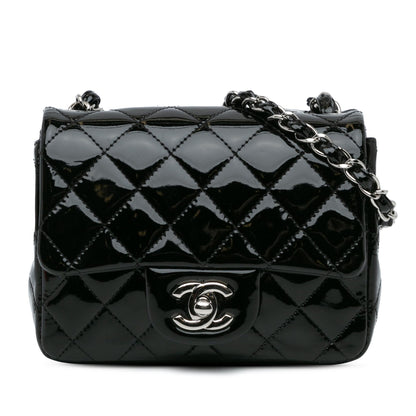 Chanel Mini Square Classic Patent Single Flap