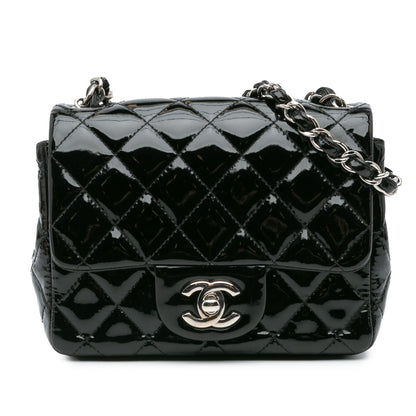 Chanel Mini Square Classic Patent Single Flap