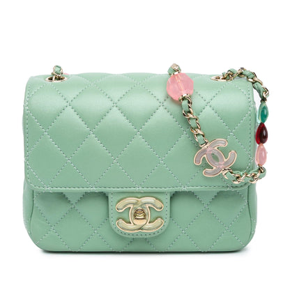 Chanel Mini Square Lambskin Candy Hearts Flap (SHG-1Ku7iU)