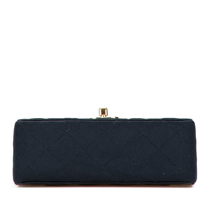 Chanel Mini Square Quilted Satin Single Flap