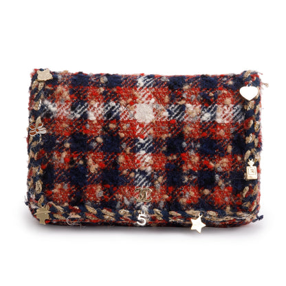 Chanel Multicolor Tweed Charms Wallet On Chain