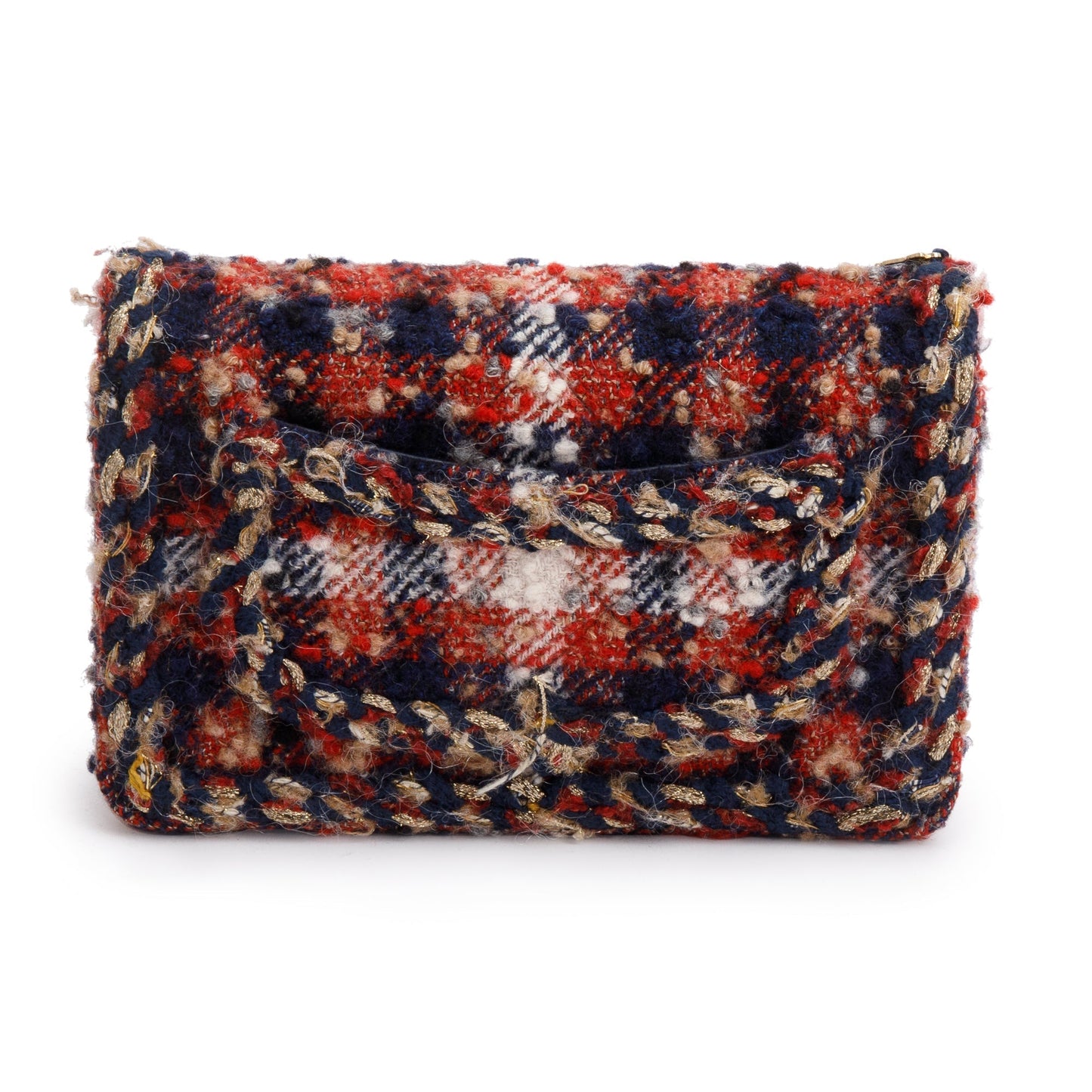 Chanel Multicolor Tweed Charms Wallet On Chain