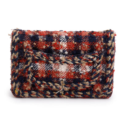 Chanel Multicolor Tweed Charms Wallet On Chain