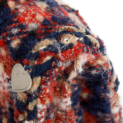 Chanel Multicolor Tweed Charms Wallet On Chain