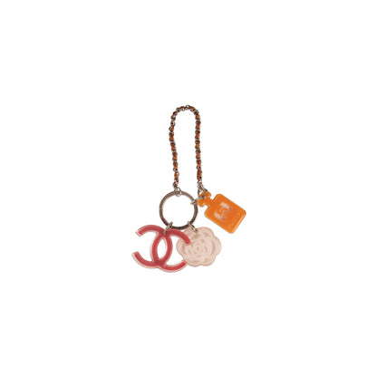 Chanel Multicolour Resin CC KeyChain & Bag Charm