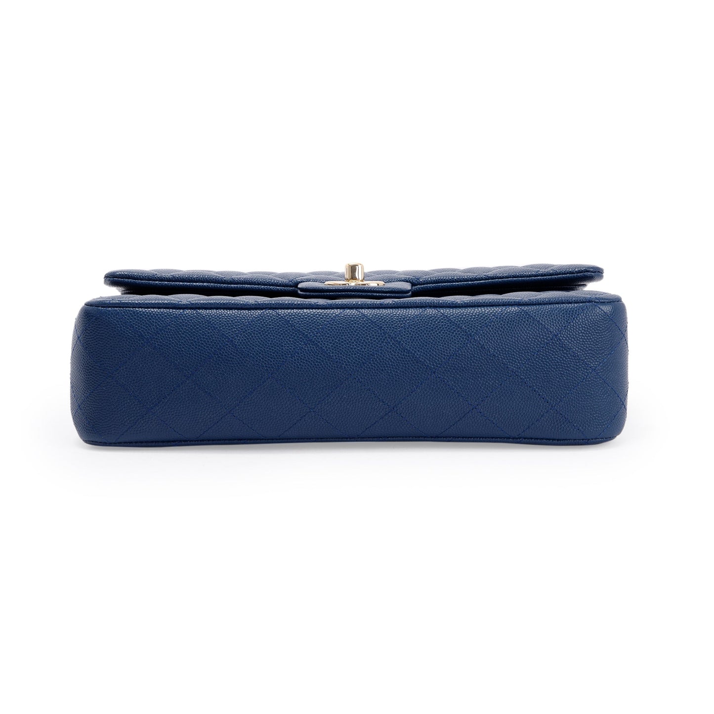 Chanel Navy Blue Classic Medium Double Flap Bag