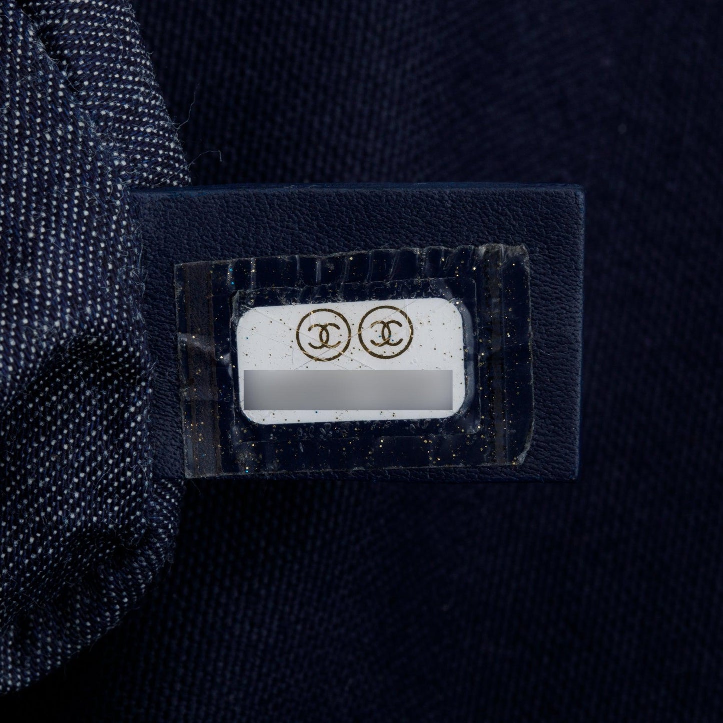 Chanel Navy Canvas Large 19 Flap Bag